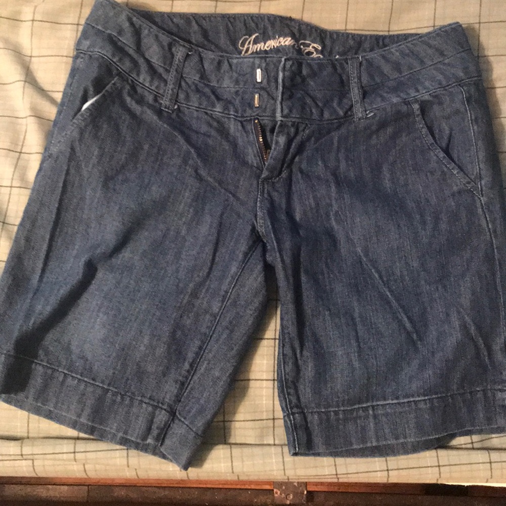 Denim Bermuda shorts